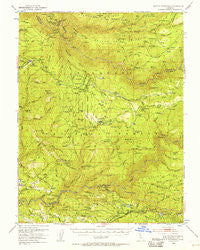 Saddle Mountain California Historical topographic map, 1:62500 scale, 15 X 15 Minute, Year 1950