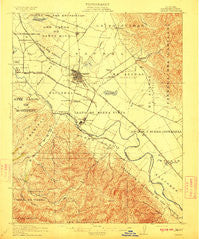 Salinas California Historical topographic map, 1:62500 scale, 15 X 15 Minute, Year 1912