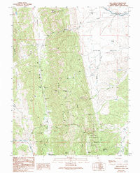 Salt Canyon California Historical topographic map, 1:24000 scale, 7.5 X 7.5 Minute, Year 1989