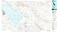 Salton Sea California Historical topographic map, 1:100000 scale, 30 X 60 Minute, Year 1985