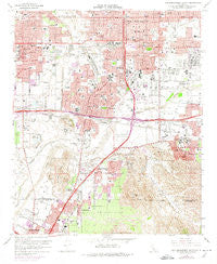 San Bernardino South California Historical topographic map, 1:24000 scale, 7.5 X 7.5 Minute, Year 1967