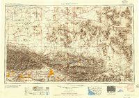 San Bernardino California Historical topographic map, 1:250000 scale, 1 X 2 Degree, Year 1953