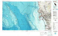 San Diego California Historical topographic map, 1:100000 scale, 30 X 60 Minute, Year 1979
