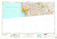 San Diego California Historical topographic map, 1:250000 scale, 1 X 2 Degree, Year 1958