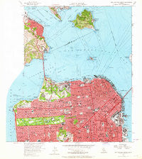 San Francisco North California Historical topographic map, 1:24000 scale, 7.5 X 7.5 Minute, Year 1956