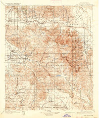 San Jacinto California Historical topographic map, 1:125000 scale, 30 X 30 Minute, Year 1901