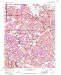 San Jose West California Historical topographic map, 1:24000 scale, 7.5 X 7.5 Minute, Year 1961