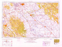 San Jose California Historical topographic map, 1:250000 scale, 1 X 2 Degree, Year 1962
