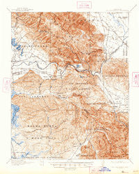 San Juan Bautista California Historical topographic map, 1:62500 scale, 15 X 15 Minute, Year 1917