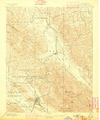 San Luis Obispo California Historical topographic map, 1:62500 scale, 15 X 15 Minute, Year 1897