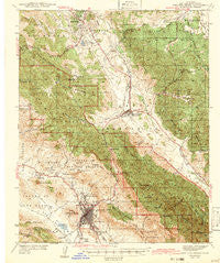 San Luis Obispo California Historical topographic map, 1:62500 scale, 15 X 15 Minute, Year 1942