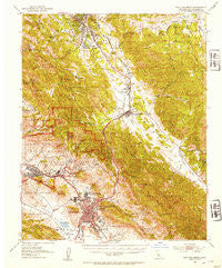 San Luis Obispo California Historical topographic map, 1:62500 scale, 15 X 15 Minute, Year 1952