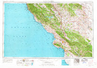San Luis Obispo California Historical topographic map, 1:250000 scale, 1 X 2 Degree, Year 1956