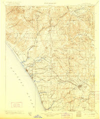 San Luis Rey California Historical topographic map, 1:125000 scale, 30 X 30 Minute, Year 1901