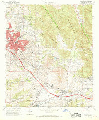 San Marcos California Historical topographic map, 1:24000 scale, 7.5 X 7.5 Minute, Year 1968