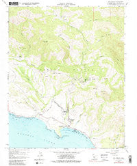 San Simeon California Historical topographic map, 1:24000 scale, 7.5 X 7.5 Minute, Year 1958