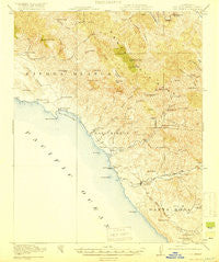 San Simeon California Historical topographic map, 1:62500 scale, 15 X 15 Minute, Year 1919