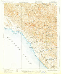 San Simeon California Historical topographic map, 1:62500 scale, 15 X 15 Minute, Year 1919