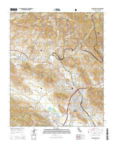 San Luis Obispo California Current topographic map, 1:24000 scale, 7.5 X 7.5 Minute, Year 2015