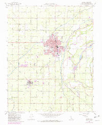Sanger California Historical topographic map, 1:24000 scale, 7.5 X 7.5 Minute, Year 1965