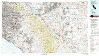 Santa Ana California Historical topographic map, 1:100000 scale, 30 X 60 Minute, Year 1983