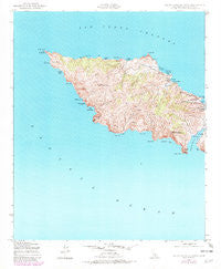 Santa Catalina West California Historical topographic map, 1:24000 scale, 7.5 X 7.5 Minute, Year 1943