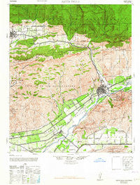 Santa Paula California Historical topographic map, 1:62500 scale, 15 X 15 Minute, Year 1964