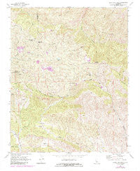 Santa Rita Peak California Historical topographic map, 1:24000 scale, 7.5 X 7.5 Minute, Year 1969