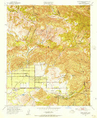 Santa Susana California Historical topographic map, 1:24000 scale, 7.5 X 7.5 Minute, Year 1951