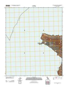 Santa Cruz Island A California Historical topographic map, 1:24000 scale, 7.5 X 7.5 Minute, Year 2012