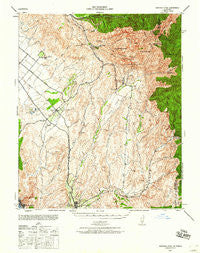 Santiago Peak California Historical topographic map, 1:62500 scale, 15 X 15 Minute, Year 1942