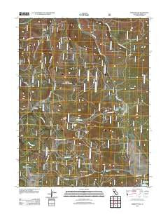 Sardine Peak California Historical topographic map, 1:24000 scale, 7.5 X 7.5 Minute, Year 2012
