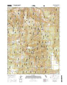 Sardine Peak California Current topographic map, 1:24000 scale, 7.5 X 7.5 Minute, Year 2015