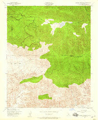 Sawmill Mountain California Historical topographic map, 1:24000 scale, 7.5 X 7.5 Minute, Year 1943