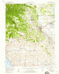Sebastopol California Historical topographic map, 1:62500 scale, 15 X 15 Minute, Year 1954