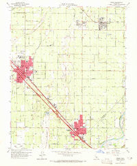 Selma California Historical topographic map, 1:24000 scale, 7.5 X 7.5 Minute, Year 1964
