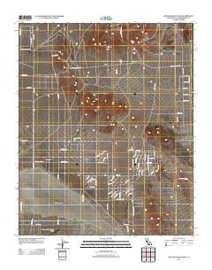 Shadow Mountains California Historical topographic map, 1:24000 scale, 7.5 X 7.5 Minute, Year 2012
