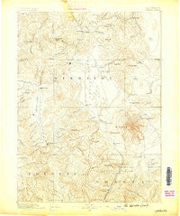 Shasta California Historical topographic map, 1:250000 scale, 1 X 1 Degree, Year 1886