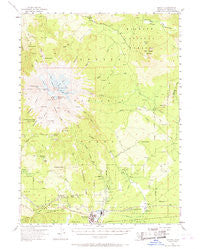 Shasta California Historical topographic map, 1:62500 scale, 15 X 15 Minute, Year 1954