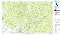 Shaver Lake California Historical topographic map, 1:100000 scale, 30 X 60 Minute, Year 1980
