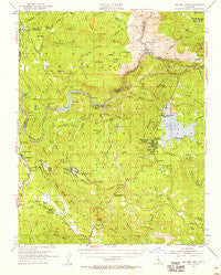 Shaver Lake California Historical topographic map, 1:62500 scale, 15 X 15 Minute, Year 1953