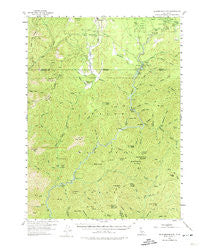 Shoeinhorse Mountain California Historical topographic map, 1:62500 scale, 15 X 15 Minute, Year 1954
