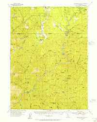 Shoeinhorse Mountain California Historical topographic map, 1:62500 scale, 15 X 15 Minute, Year 1954