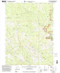 Showers Mountain California Historical topographic map, 1:24000 scale, 7.5 X 7.5 Minute, Year 1997