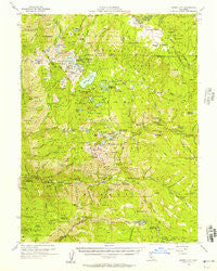 Sierra City California Historical topographic map, 1:62500 scale, 15 X 15 Minute, Year 1955