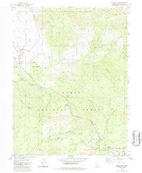Sierraville California Historical topographic map, 1:24000 scale, 7.5 X 7.5 Minute, Year 1981