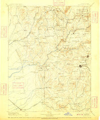 Smartsville California Historical topographic map, 1:125000 scale, 30 X 30 Minute, Year 1895