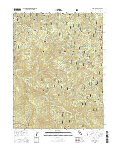 Smoky Creek California Current topographic map, 1:24000 scale, 7.5 X 7.5 Minute, Year 2015