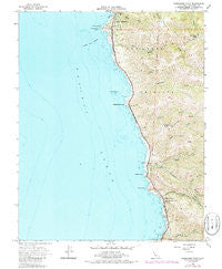 Soberanes Point California Historical topographic map, 1:24000 scale, 7.5 X 7.5 Minute, Year 1956