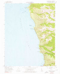 Soberanes Point California Historical topographic map, 1:24000 scale, 7.5 X 7.5 Minute, Year 1956